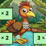 Multiplication: Bird Image Uncover